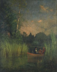 ラッシュの夕暮れ（アレクサンドリアベイ） 作： George Inness